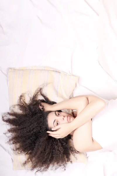 In Bed — Stockfoto